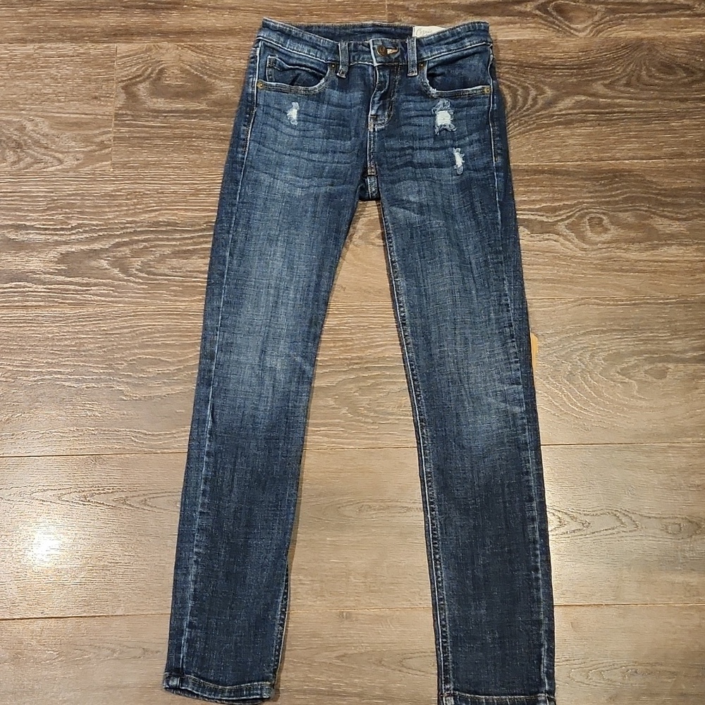 ❤ COSMIC BLUE LOVE SKINNY JEANS, 0 (25) - Picture 4 of 9